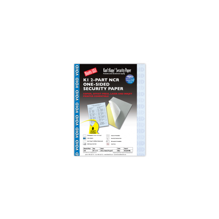 Kan't Kopy 2 Part Carbonless Security Prescription Paper